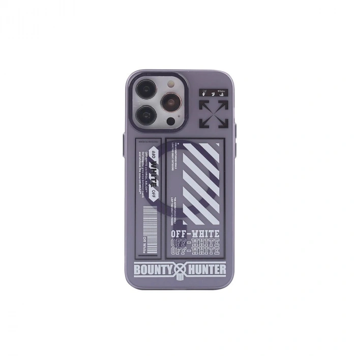 İphone 14 Pro Max Kılıf Apollo Magneticsafe Desenli Kapak - Apollo Mor - 1
