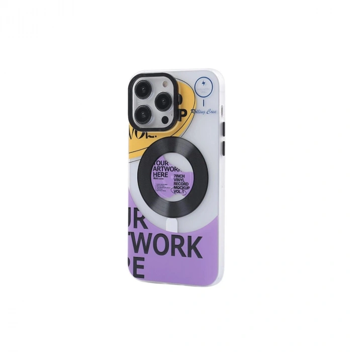 İphone 14 Pro Max Kılıf Apollo Magneticsafe Desenli Kapak - Apollo Şeffaf - 6
