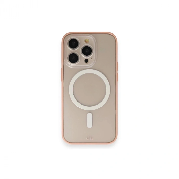 İphone 14 Pro Max Kılıf Grand Magneticsafe Kapak - Pembe