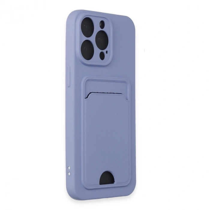 İphone 14 Pro Max Kılıf Kelvin Kartvizitli  - Lila
