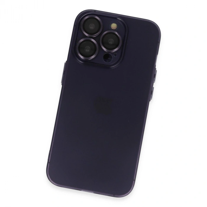 İphone 14 Pro Max Kılıf Luko Lens  - Derin Mor