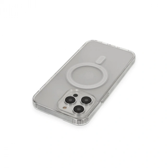 İphone 14 Pro Max Kılıf Matte Şeffaf Magneticsafe - Şeffaf
