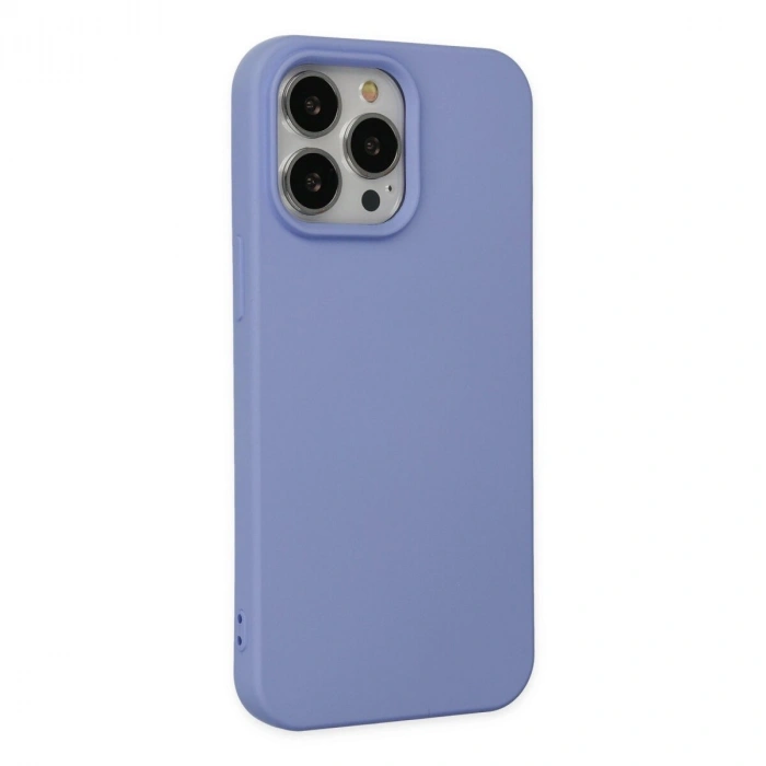 İphone 14 Pro Max Kılıf Nano İçi Kadife  - Lila