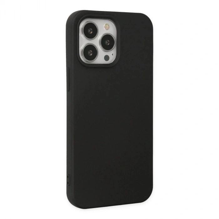 İphone 14 Pro Max Kılıf Nano İçi Kadife  - Siyah