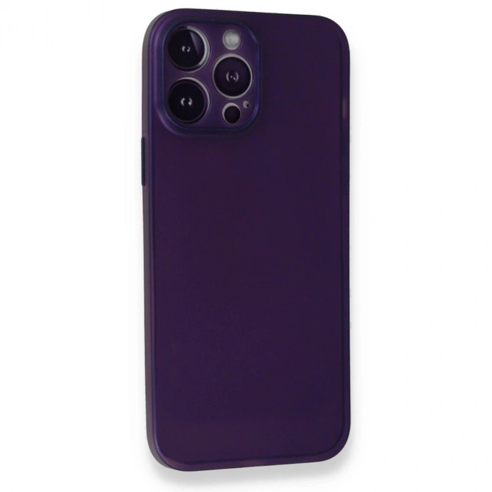 İphone 14 Pro Max Kılıf Pp Ultra İnce Kapak - Mor