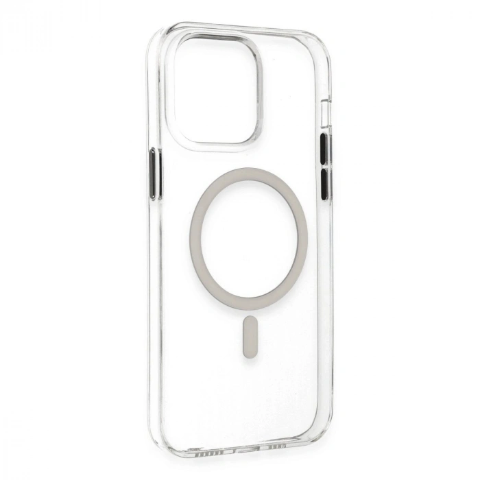 İphone 14 Pro Max Kılıf Tron Şeffaf Magsafe Kapak - Şeffaf