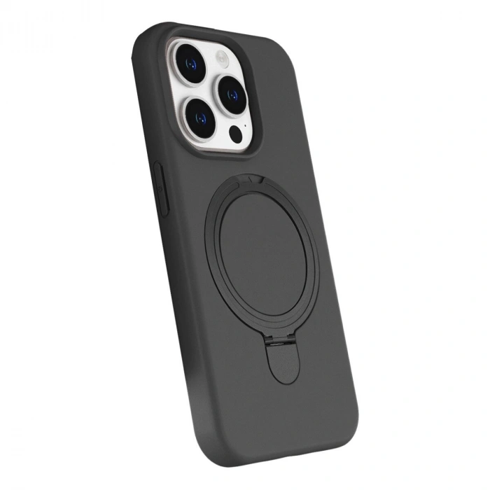 İphone 14 Pro Max Regal Magsafe Standlı Kapak - Titan Gri