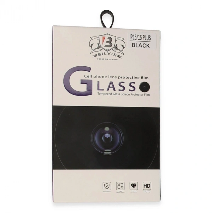 İphone 15 Bilvis Titan Kamera Lens - Siyah