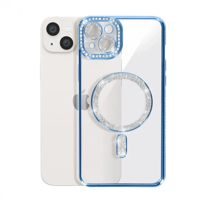 İphone 15 Kılıf Joke Simli Magneticsafe Kılıf - Mi
