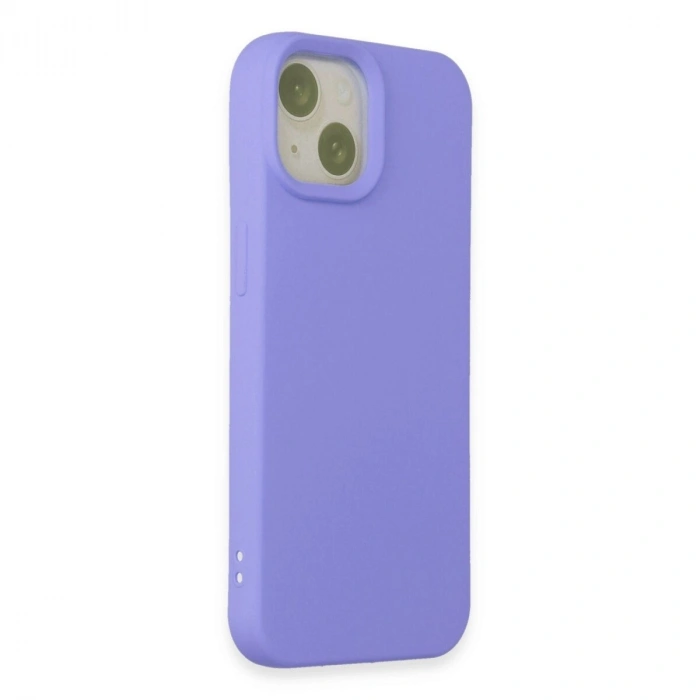 İphone 15 Kılıf Nano İçi Kadife  - Lila