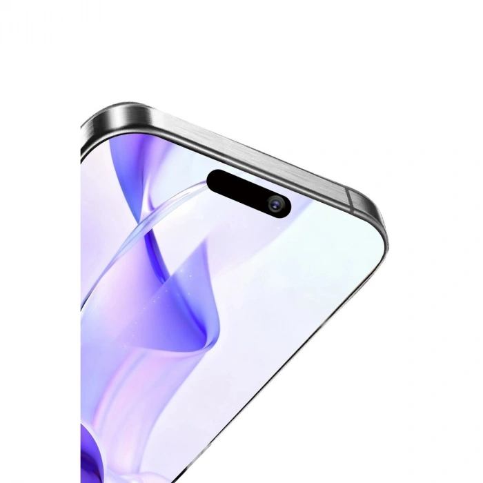 İphone 15 Pro Max Bilvis 5in1 3d Magic Cam Ekran Koruyucu - Siyah