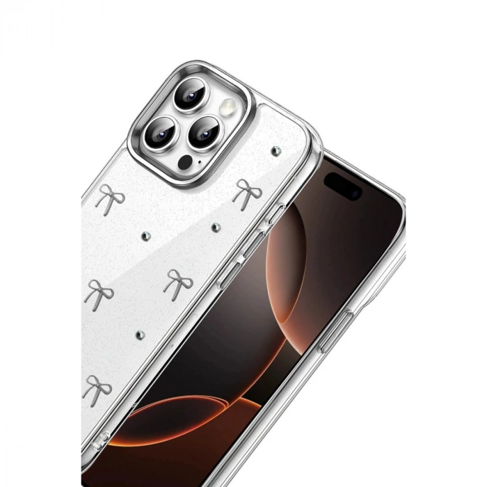 İphone 15 Pro Max Fiyonk Desenli Kapak - Desen 5