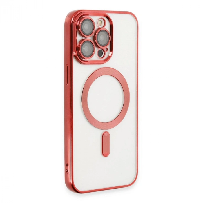 İphone 15 Pro Max Kılıf Kross Magneticsafe Kapak - Kırmızı