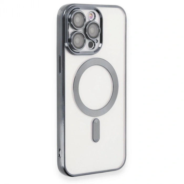 İphone 15 Pro Max Kılıf Kross Magneticsafe Kapak - Titan Gri