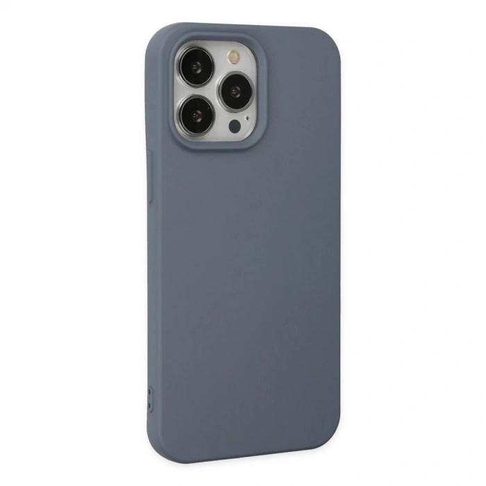 İphone 15 Pro Max Kılıf Nano İçi Kadife  - Gri