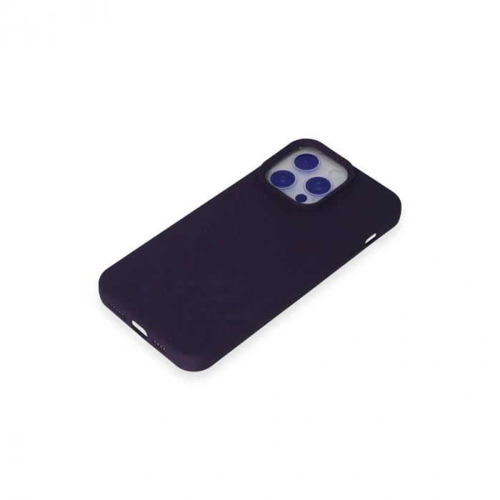 İphone 15 Pro Max Kılıf Nano İçi Kadife  - Mor