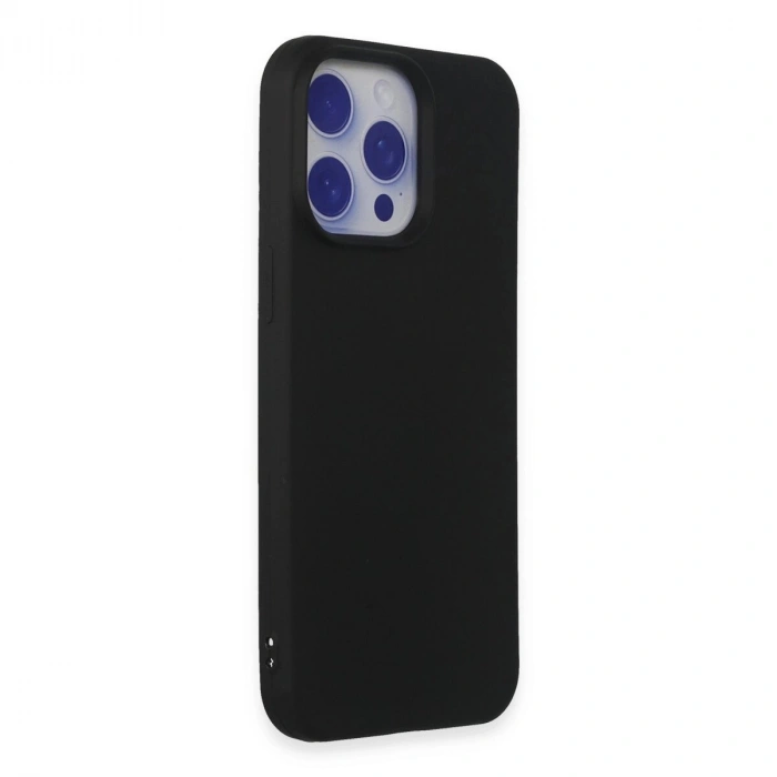 İphone 15 Pro Max Kılıf Nano İçi Kadife  - Siyah