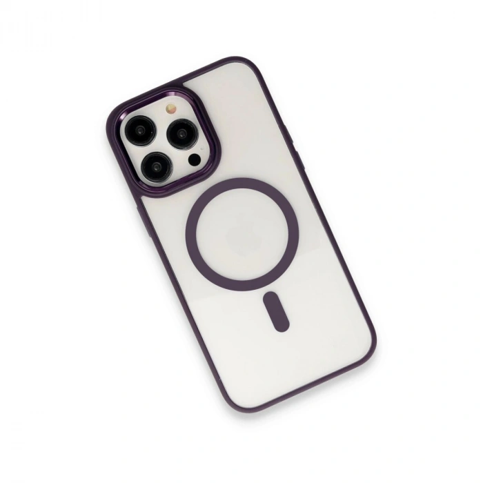 İphone 15 Pro Max Kılıf Room Magneticsafe  - Derin Mor