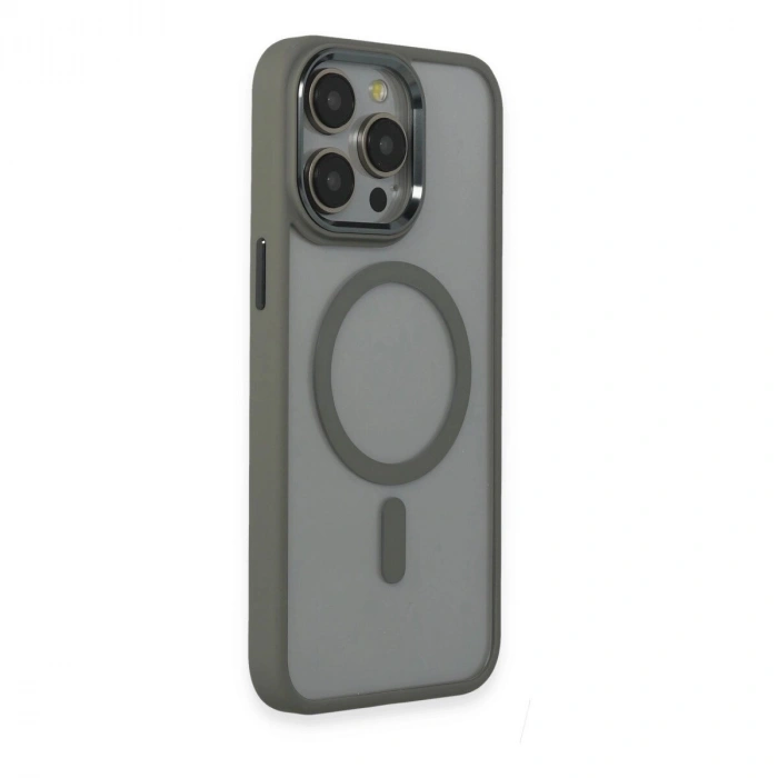 İphone 15 Pro Max Kılıf Room Magneticsafe  - Gri