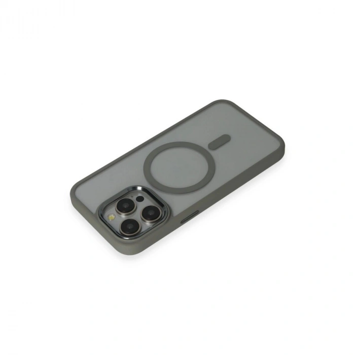 İphone 15 Pro Max Kılıf Room Magneticsafe  - Gri