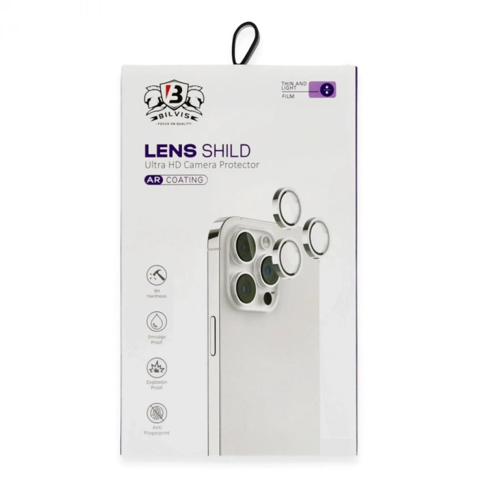 İphone 16 Bilvis Titan Kamera Lens - Siyah