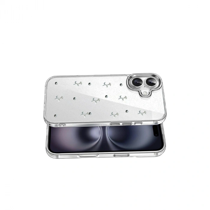 İphone 16 Fiyonk Desenli Kapak - Desen 4