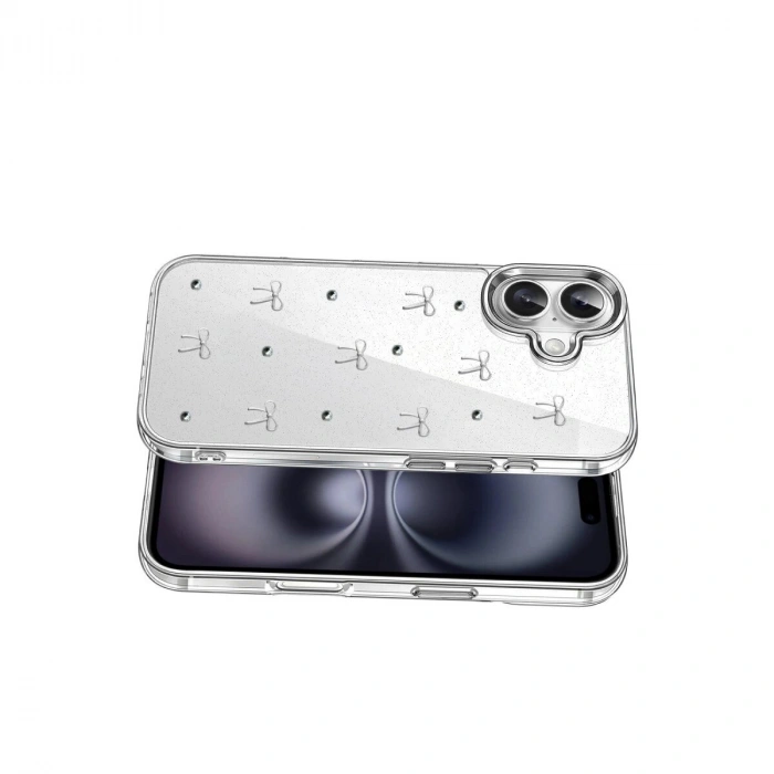 İphone 16 Fiyonk Desenli Kapak - Desen 5