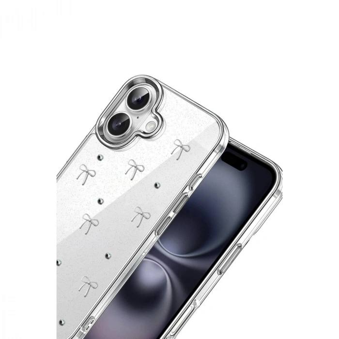 İphone 16 Plus Fiyonk Desenli Kapak - Desen 5