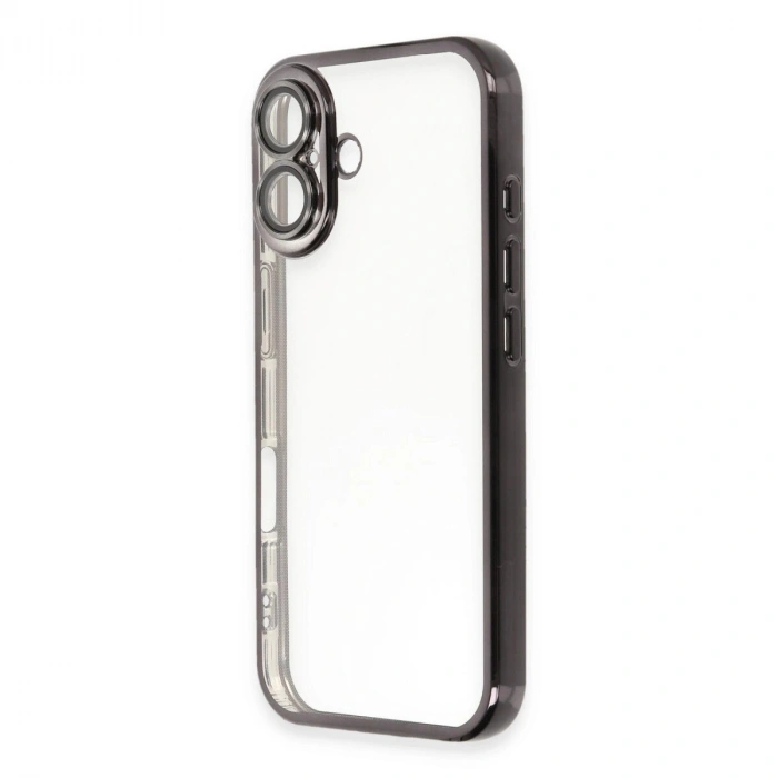 İphone 16 Plus Kılıf  Lensli  - Siyah
