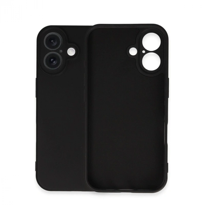 İphone 16 Plus Kılıf Nano İçi Kadife  - Siyah