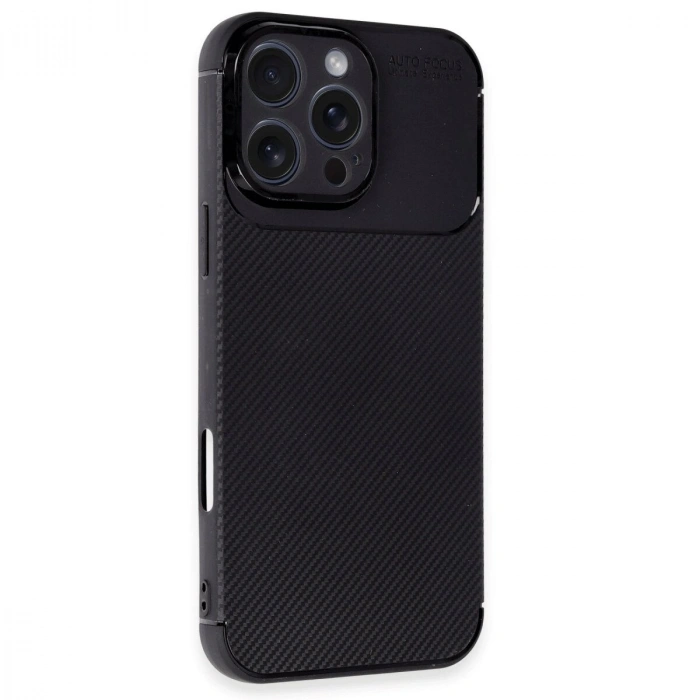 İphone 16 Pro Kılıf Auto Fus Karbon Kapak - Siyah