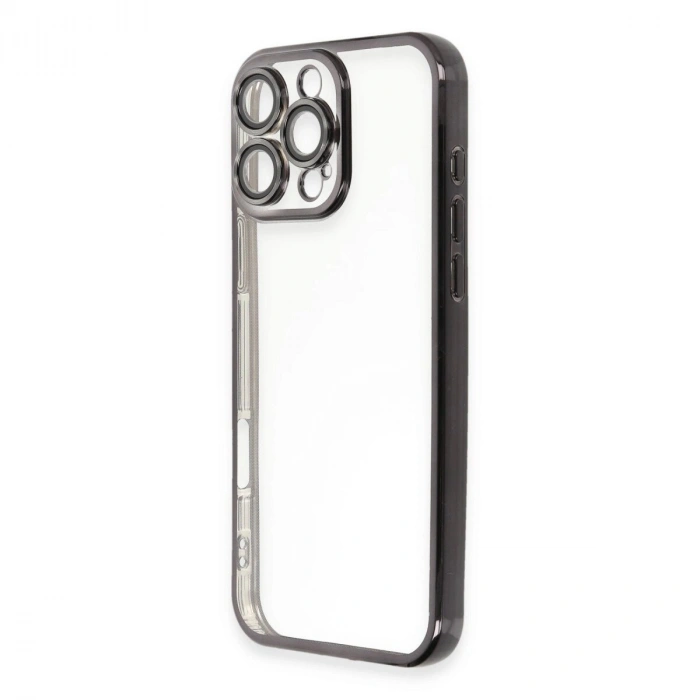 İphone 16 Pro Kılıf  Lensli  - Siyah