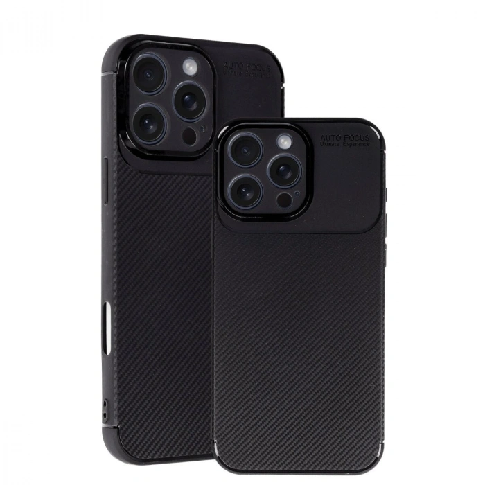 İphone 16 Pro Max Kılıf Auto Fus Karbon Kapak - Siyah