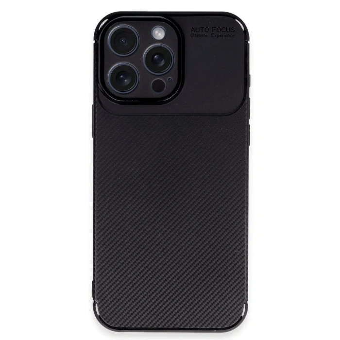 İphone 16 Pro Max Kılıf Auto Fus Karbon Kapak - Siyah