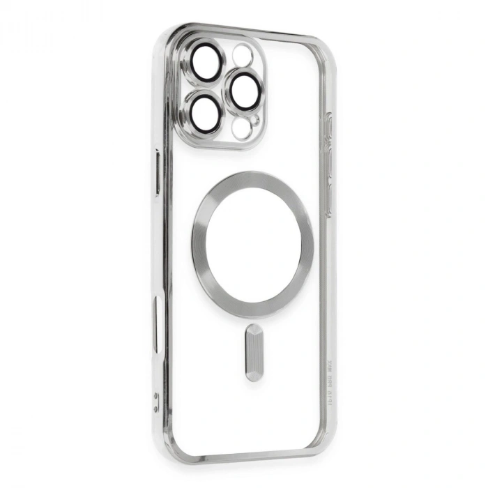 İphone 16 Pro Max Kılıf Kross Magneticsafe Kapak - Gümüş