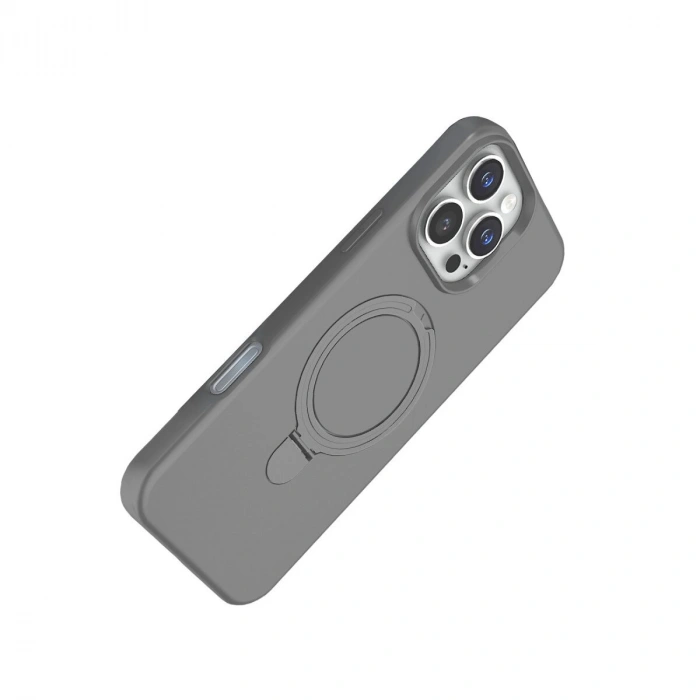 İphone 16 Pro Max Regal Magsafe Standlı Kapak - Titan Gri