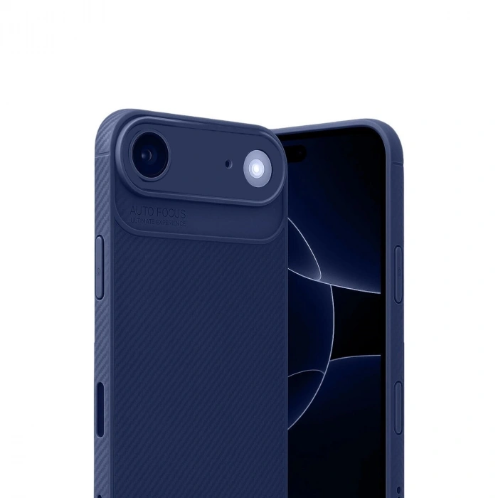 İphone 17 Air Auto Fus Karbon Kapak - Lacivert