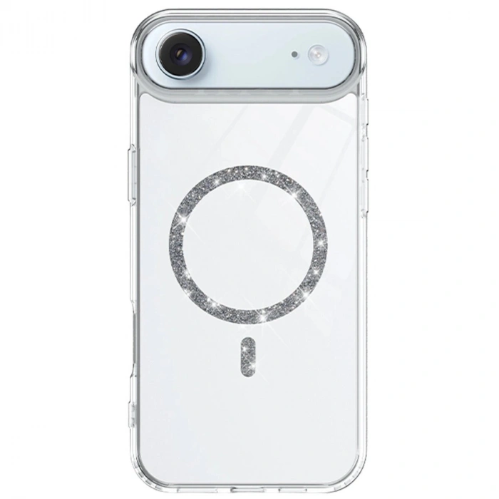 İphone 17 Air Live Diamond Magsafe Kapak - Şeffaf
