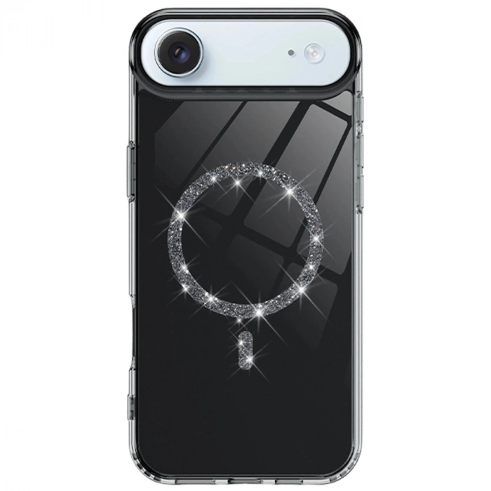 İphone 17 Air Live Diamond Magsafe Kapak - Siyah