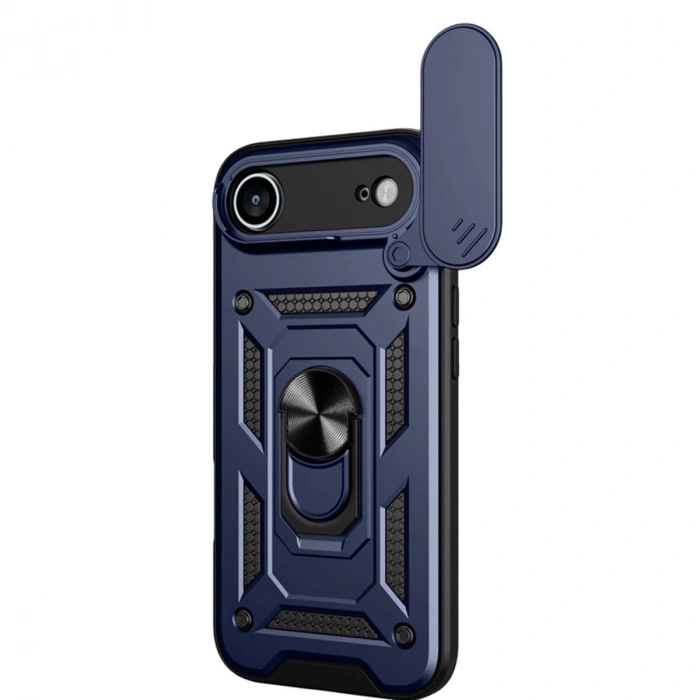 İphone 17 Air Pars Lens Yüzüklü  - Lacivert