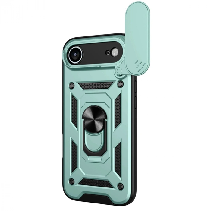 İphone 17 Air Pars Lens Yüzüklü  - Yeşil