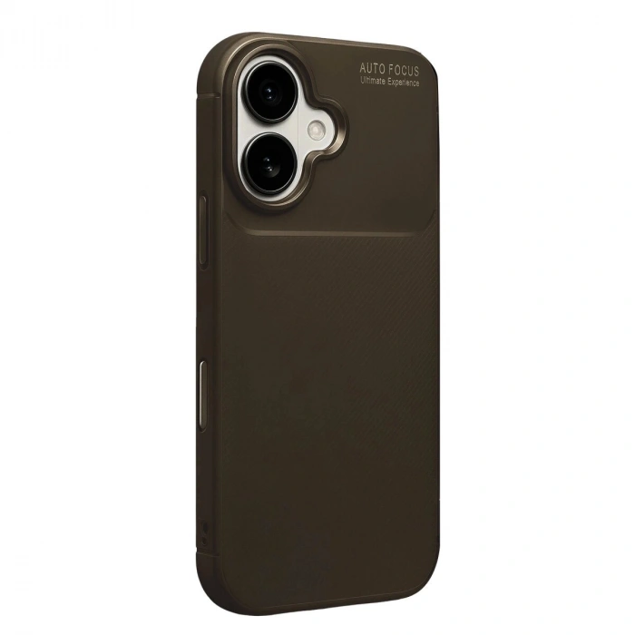 İphone 17 Auto Fus Karbon Kapak - Kahverengi