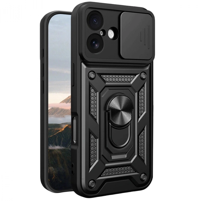İphone 17 Pars Lens Yüzüklü  - Siyah