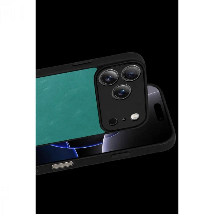İphone 17 Pro Aras Deri Kapak - Açık Yeşil