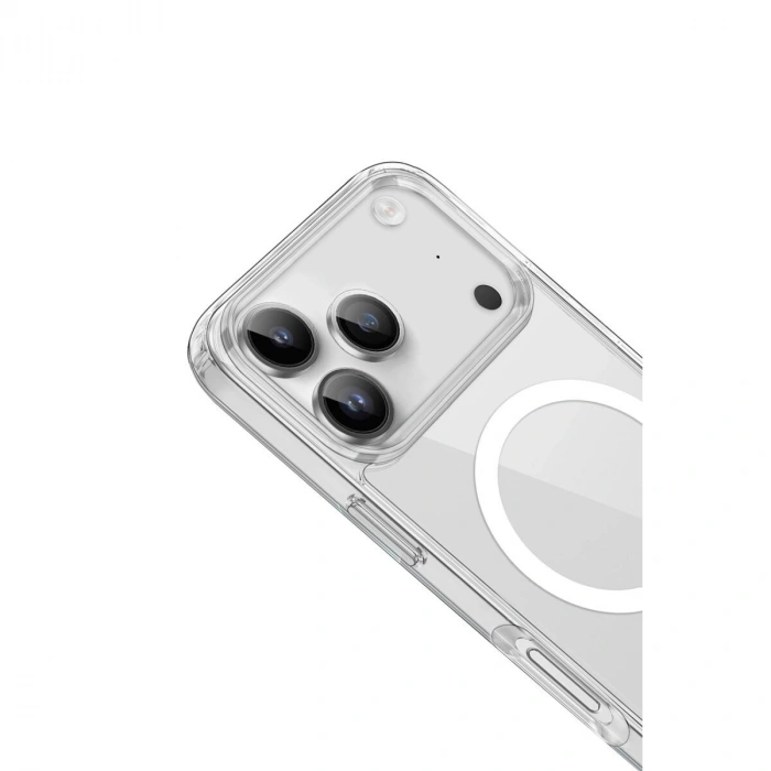 İphone 17 Pro Kılıf Pc Real Magsafe Kapak - Şeffaf