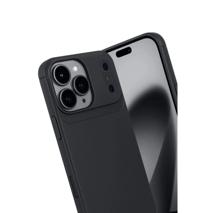 İphone 17 Pro Max Auto Fus Karbon Kapak - Siyah