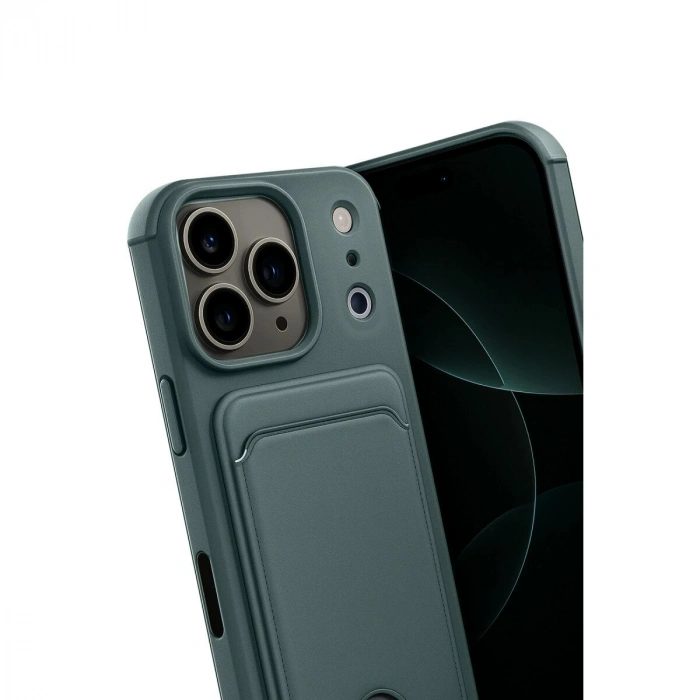 İphone 17 Pro Max Kelvin Kartvizitli  - Koyu Yeşil
