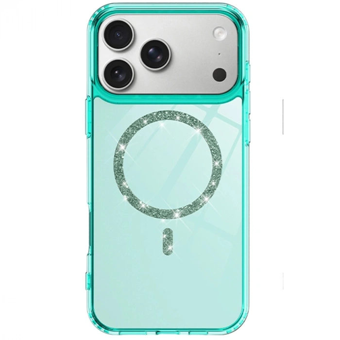 İphone 17 Pro Max Live Diamond Magsafe Kapak - Yeşil