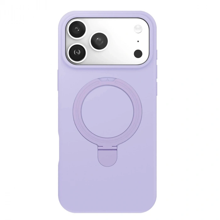 İphone 17 Pro Max Regal Magsafe Standlı Kapak - Lila