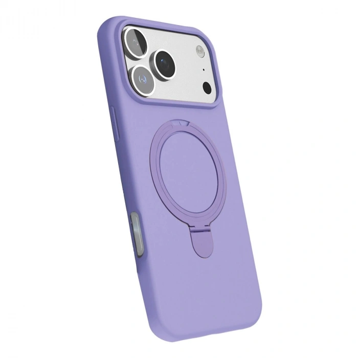 İphone 17 Pro Max Regal Magsafe Standlı Kapak - Lila